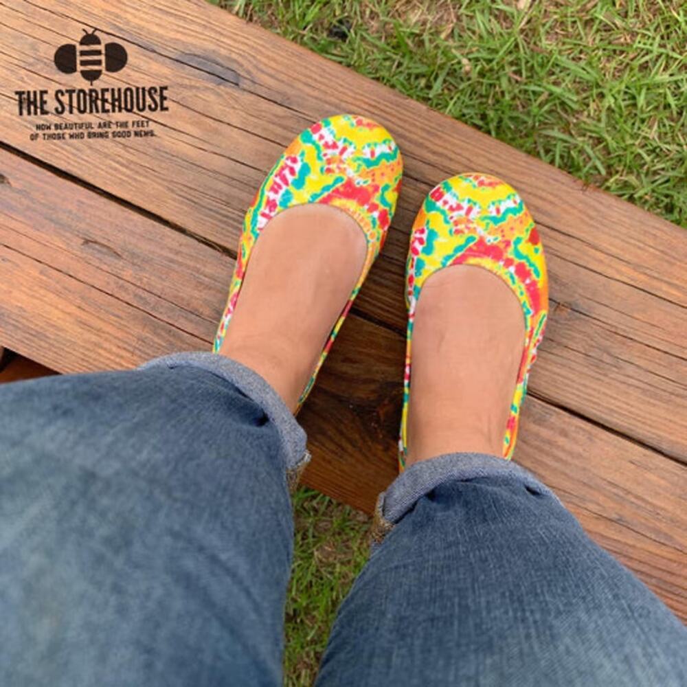 The Storehouse Flats EXCLUSIVE LIMITED EDITION Summer Breeze Tie Dye size 9
